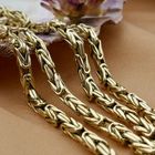 Image 2 of Gold square king link necklace