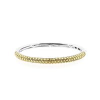 Silver TiSento slave bracelet with gold plating; Size S
