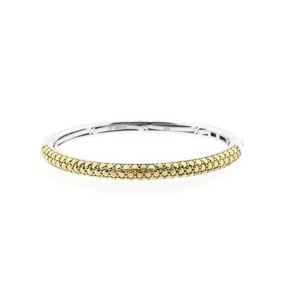 Image 1 of Silver TiSento slave bracelet with gold plating; Size S