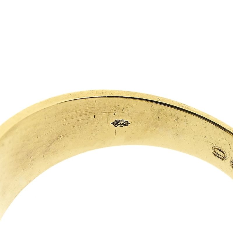 Image 7 of Two-tone gold solitaire ring with diamond | 0.36 ct.