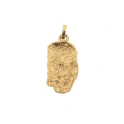 Image 2 of Gold pendant with the face of Jesus