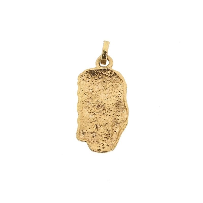 Image 2 of Gold pendant with the face of Jesus