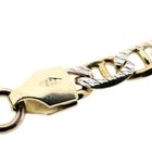 Image 8 of Two-tone gold navy link necklace; Men's | 51.5cm