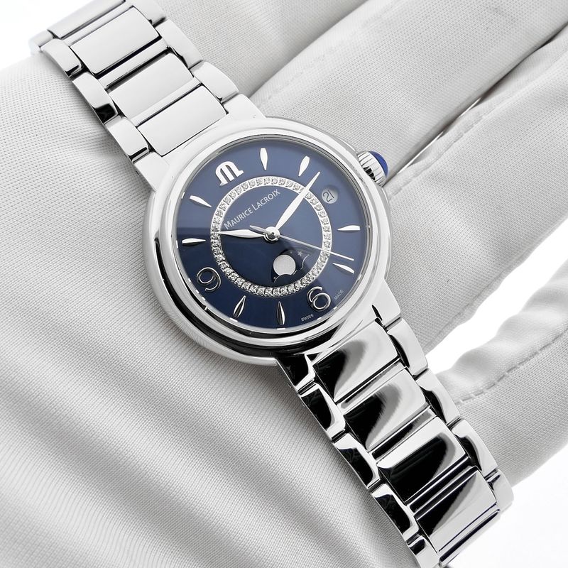 Image 7 of Maurice Lacroix Fiaba FA1084-SS002-420-1; Women's watch with diamonds and moon phase