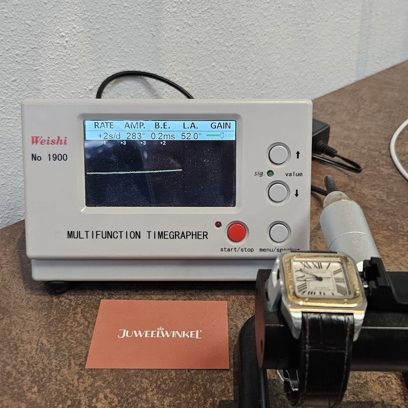 Image 20 of Cartier Santos 100 'Medium' Automatic 2878; 18k rose gold/steel watch