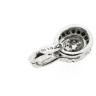 Image 6 of White gold entourage pendant with black diamond | 0.28 ct.