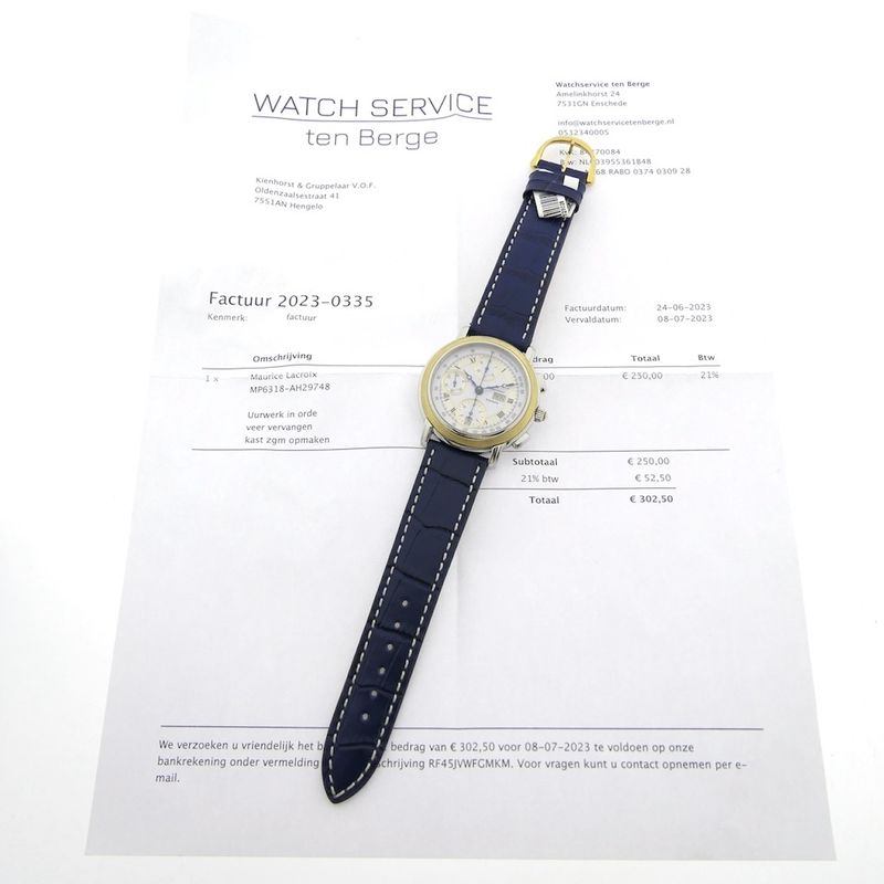 Image 15 of Maurice Lacroix Masterpiece Croneo; Automatic watch with chronograph