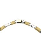 Image 5 of Two-tone gold necklace with a meandering pattern