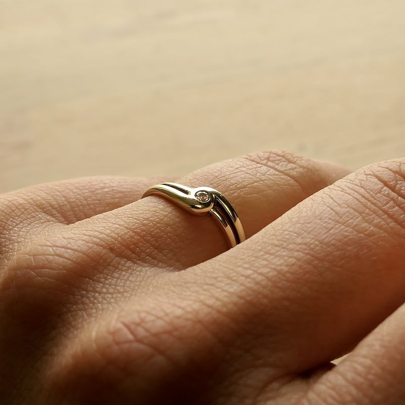 Image 11 of 8 carat ring with zirconia