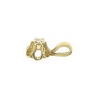 Image 7 of Gold minimalist pendant with diamond; 0.01 ct.