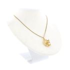 Image 6 of 18 carat gold pendant of lily with pearl