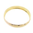 Image 5 of Two-tone gold bangle bracelet; Size M/L