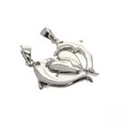 Image 2 of Silver friends pendant; Dolphins