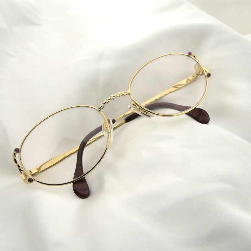 Image 10 of Vintage Chopard women's glasses with clear glass; Gold-plated; 52-20