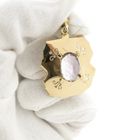 Image 6 of Gold pendant with clear zirconia