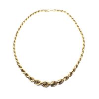 Exclusive gold twisted link necklace