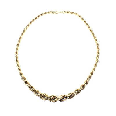 Image 1 of Exclusive gold twisted link necklace