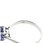 Image 6 of White gold solitaire ring with tanzanite