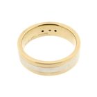 Image 4 of Bicolor gold ring with diamond; 0.09 ct.