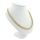 Image 3 of Gold square king link necklace; Midas