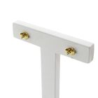 Image 4 of Golden flower stud earrings with diamond; 0.02 ct.