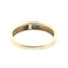 Image 5 of Gold ring with diamond; 0.08 ct.