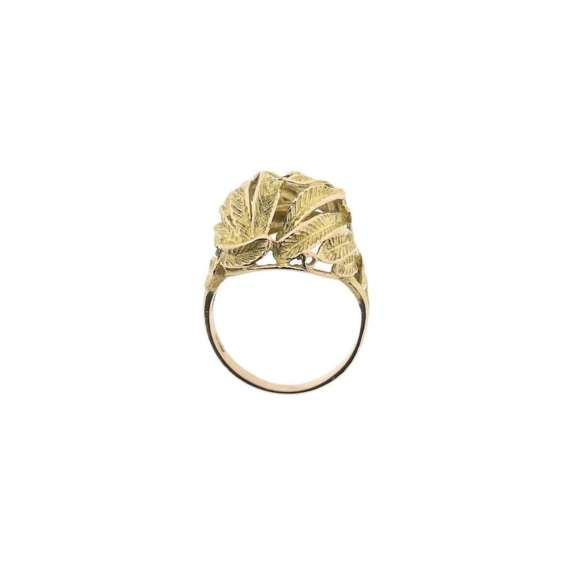 Image 5 of Gold ring with leaves