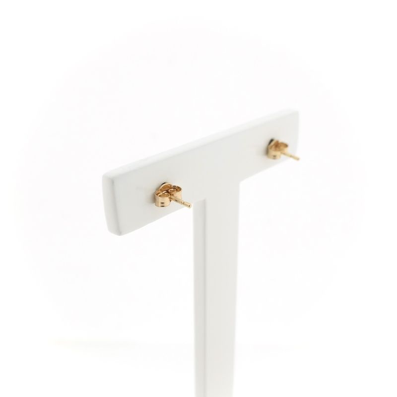 Image 4 of Rose gold stud earrings | Round button