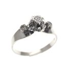 Image 1 of Vintage white gold ring with diamond | 0.06 ct.