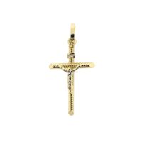 Gold pendant of a cross with corpus | INRI