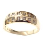 Image 3 of Gold ring with diamond | 0.12 ct.