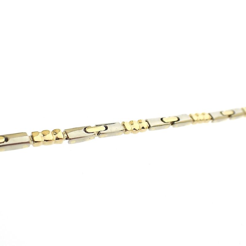 Image 7 of Two-tone gold fantasy link bracelet | 20 cm