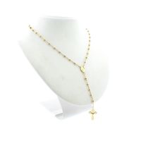 18 carat gold rosary | 44.5 cm