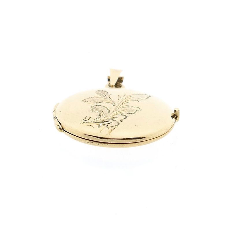 Image 8 of 14 Karat Gold Medallion Pendant