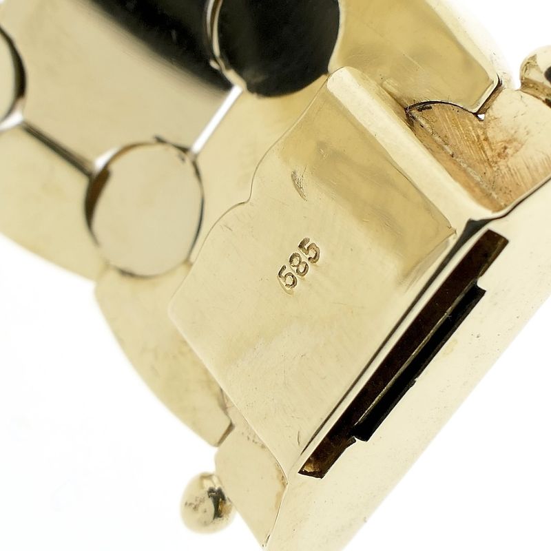 Image 6 of Vintage gold wide link bracelet