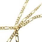 Image 4 of Gold Figaro link chain | 45.5 cm