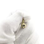 Image 8 of Minimalist Gold Pendant with Sapphire & Diamond | 0.005 ct.