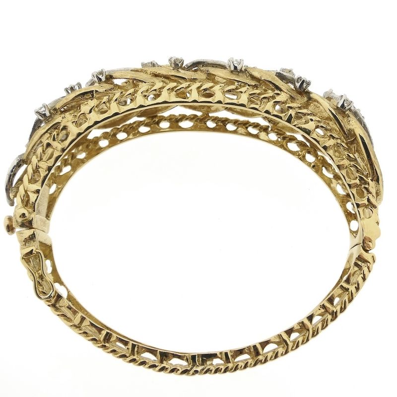 Image 4 of Luxurious gold bracelet with diamond; 1.78 ct.