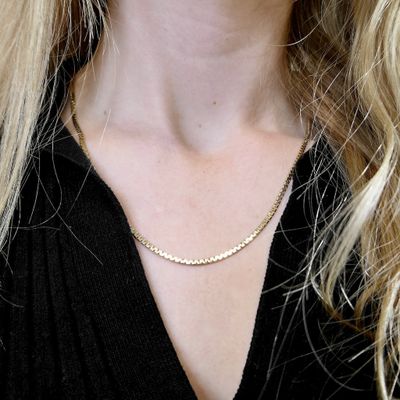 Image 2 of Gold Cardano link necklace | 51 cm