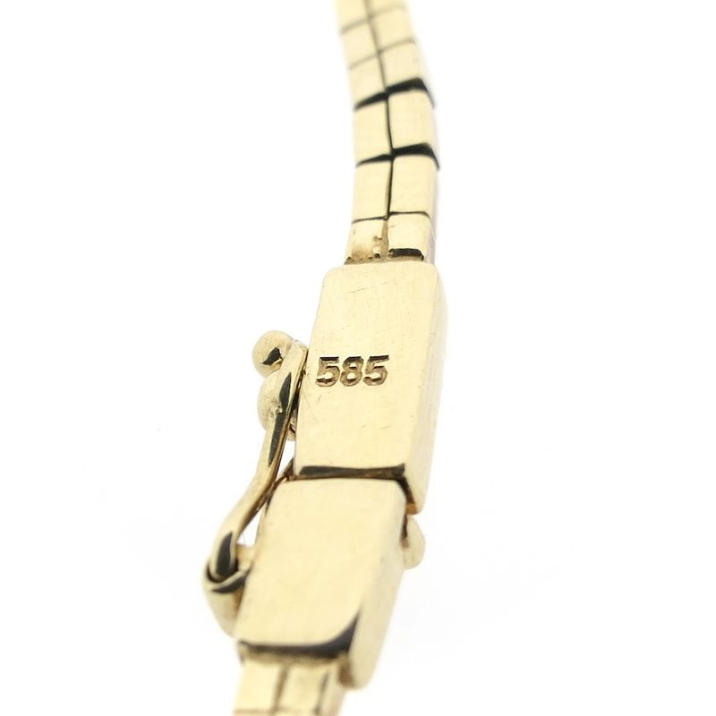 Image 6 of Gold Omega link necklace