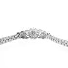 Image 7 of White gold herringbone link bracelet with 0.525 ct diamonds.