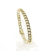 Gold gourmet link bracelet