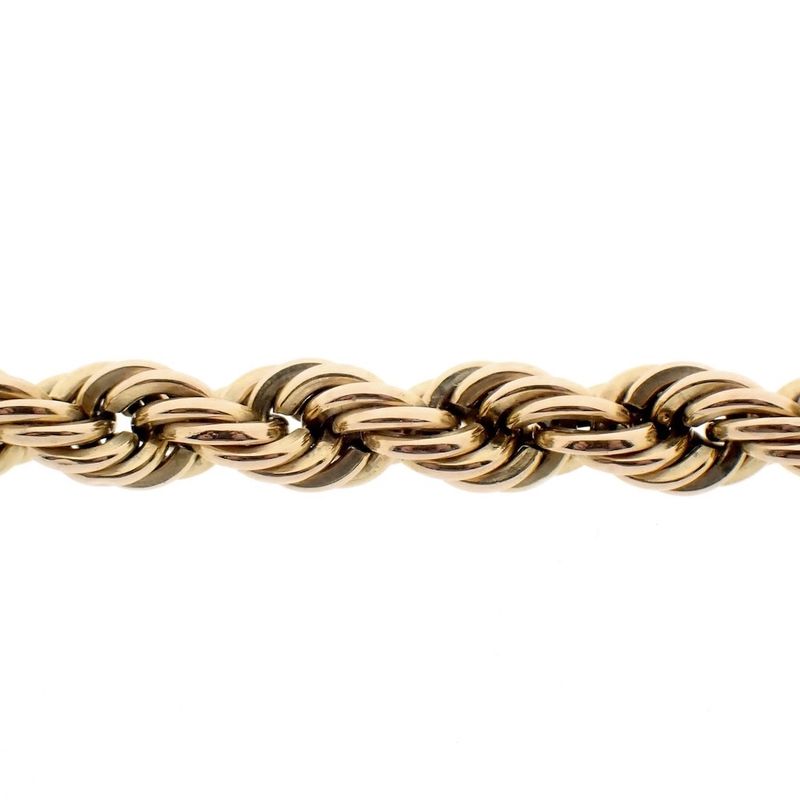 Image 6 of Gold twisted link chain | 46 cm