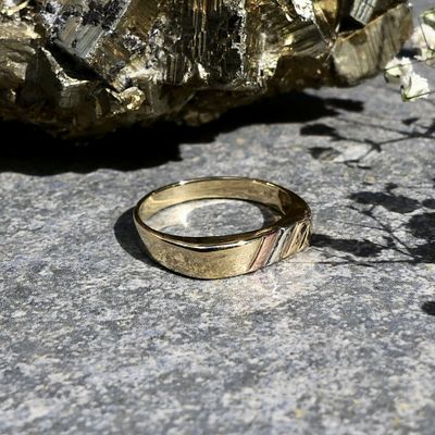 Image 2 of Tricolor gold pinky ring | Men