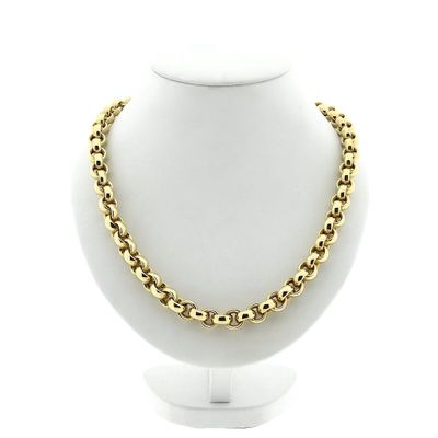 Image 1 of Gold jasseron link necklace