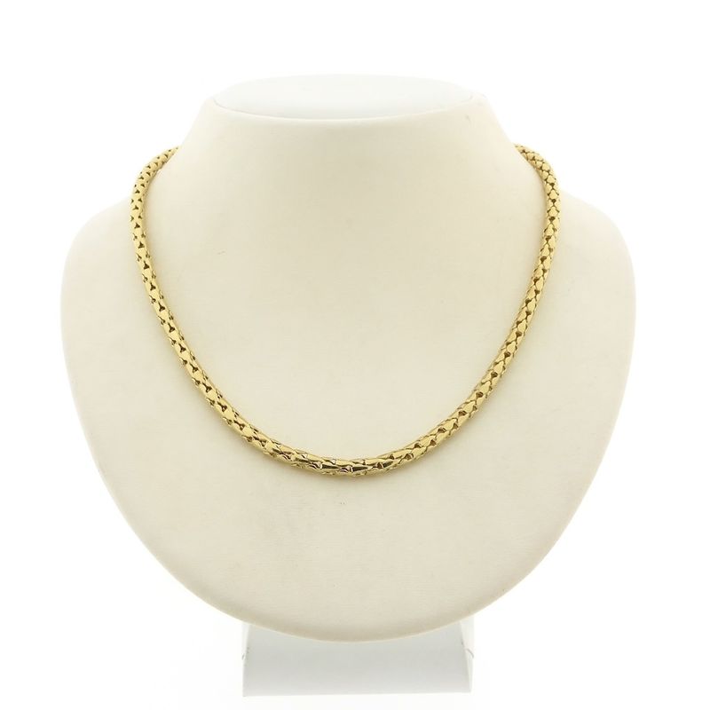 Image 1 of Golden fantasy link necklace | 42 cm