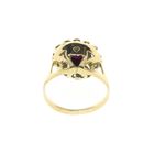 Image 5 of Vintage gold floral ring with ruby