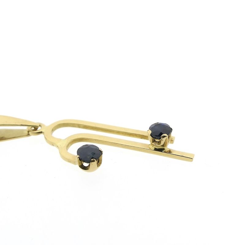 Image 8 of 18 carat gold pendant with sapphire