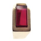 Image 6 of 9 carat men's ring with synthetic ruby ​​| JAYE