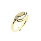 Image 1 of Gold ring with zirconia